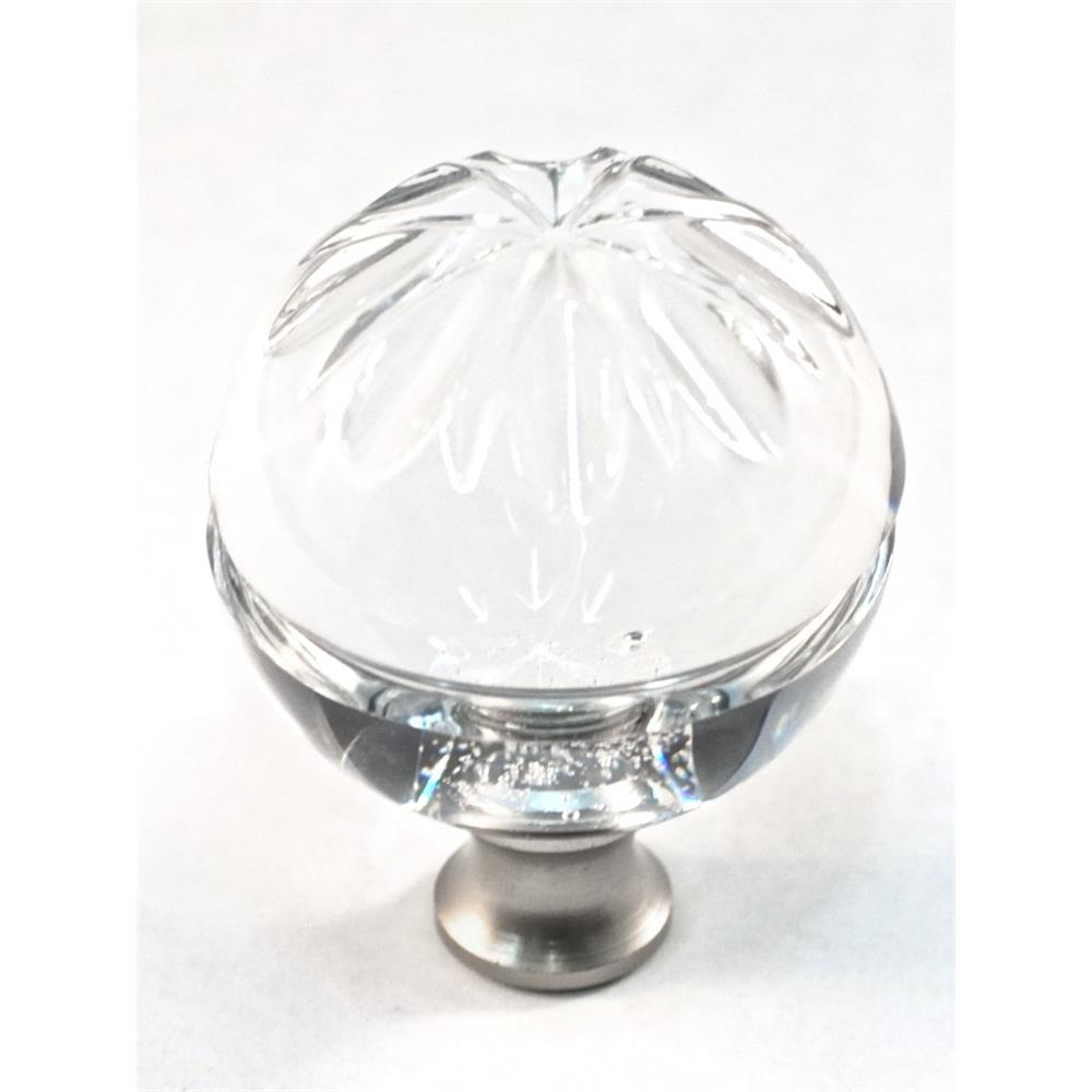 Cal Crystal M1114 Crystal Excel ROUND KNOB in Pewter